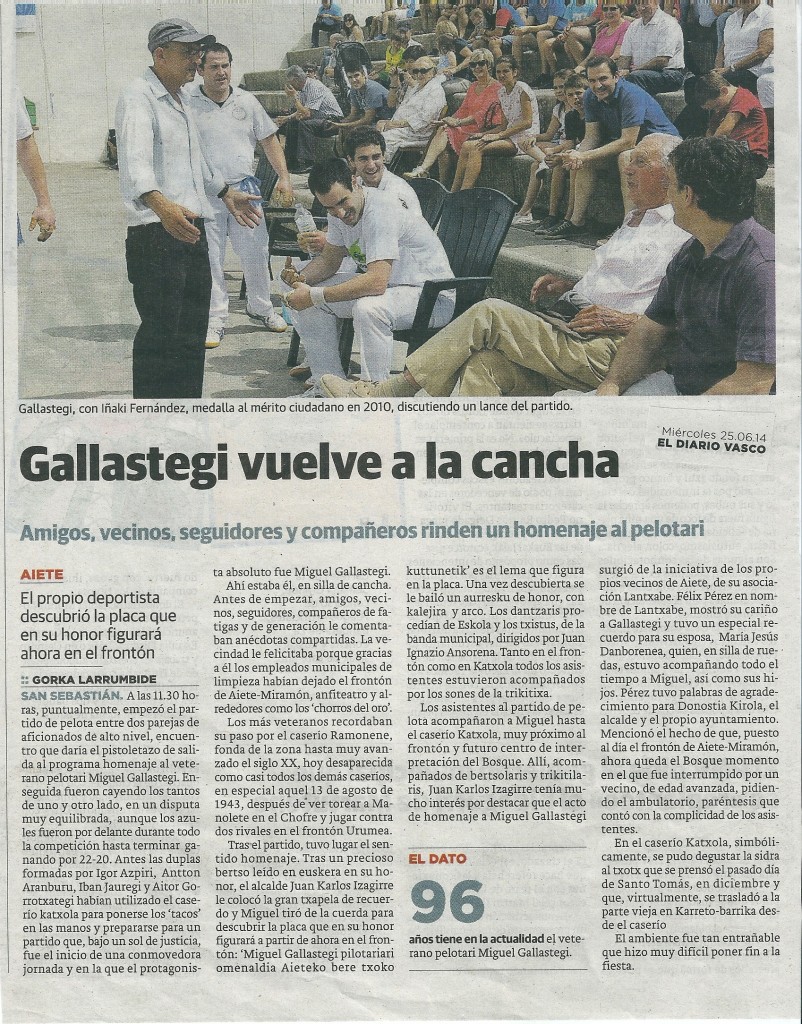 diario vasco 25 6 14