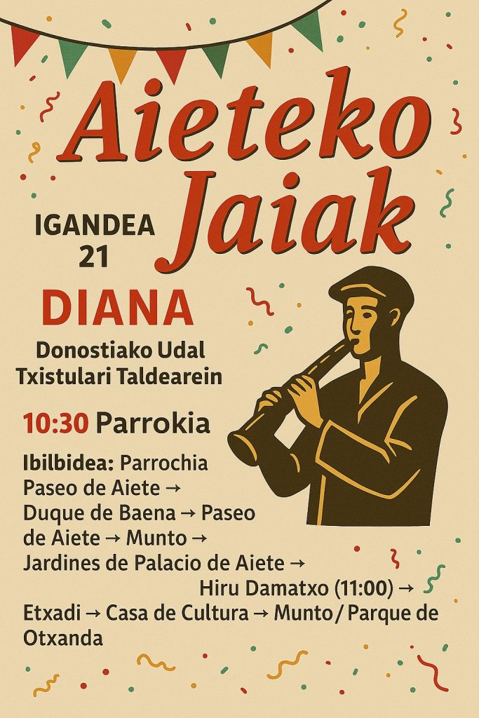 Txistulariak Aieteko Jaietan - Diana