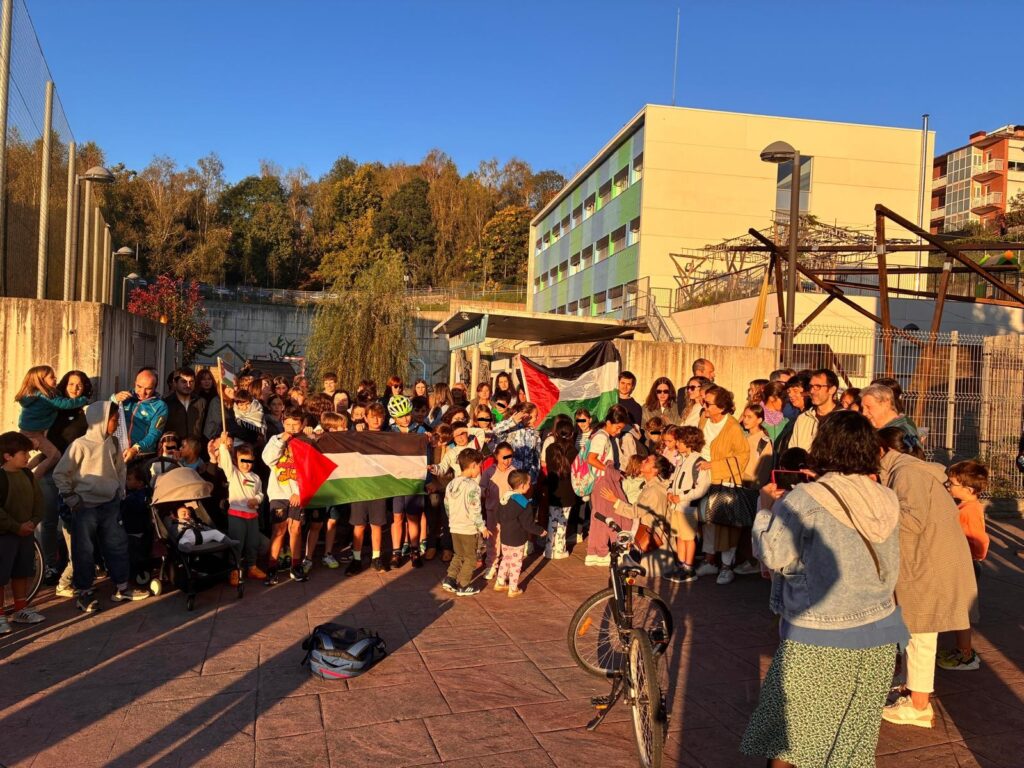La Aiete Ikastetxea se moviliza por Gaza